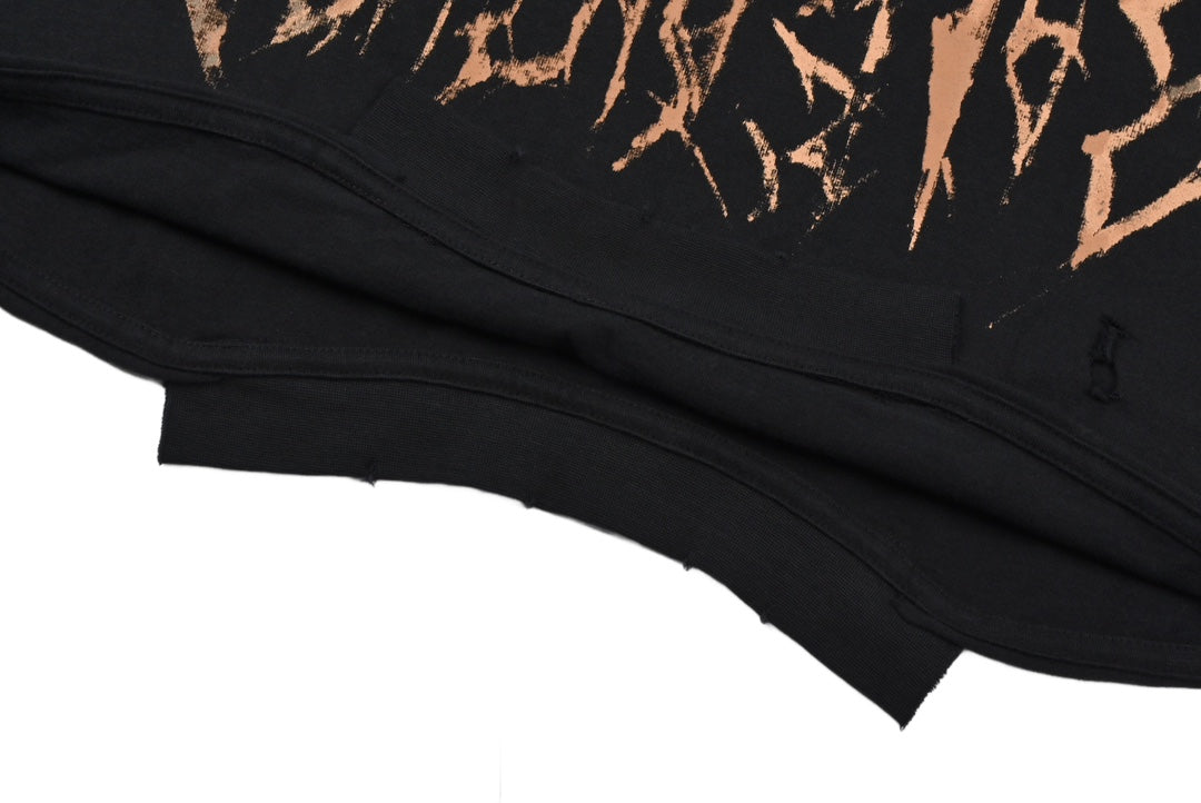 Balenciaga PARIS MOON UPSIDE DOWN T-shirt, oversized, heather black