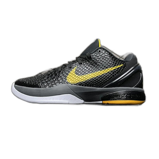 Nike Zoom Kobe 6 Black Del Sol Basketball Shoes "Black and Yellow"