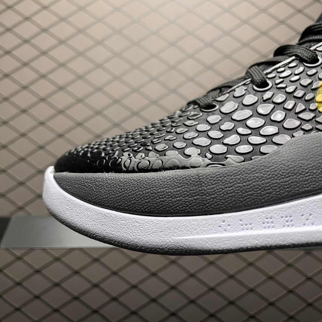 Nike Zoom Kobe 6 Black Del Sol Basketball Shoes "Black and Yellow"