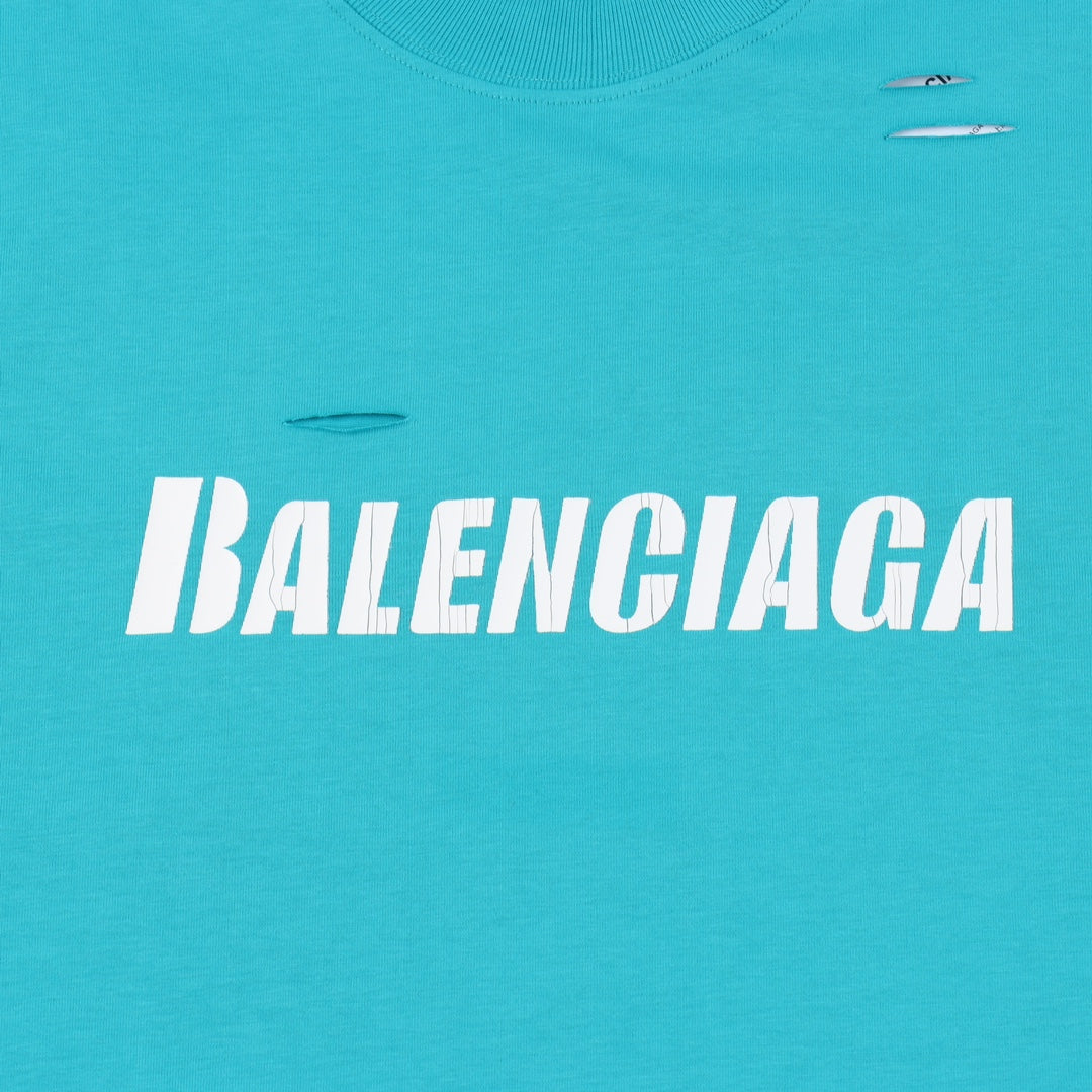 Balenciaga Ice Crack Big Hole T-Shirt