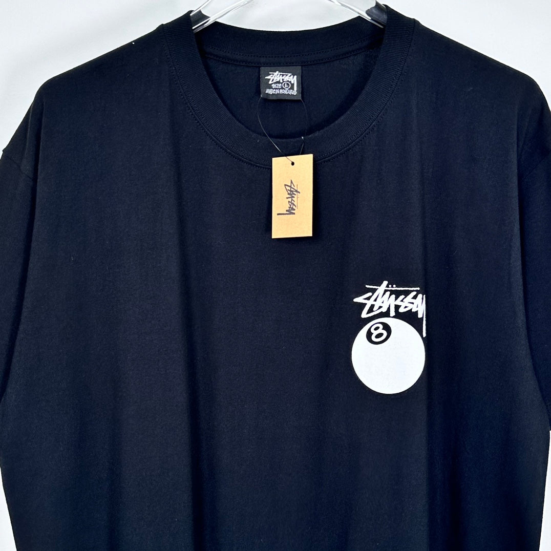 Stussy 8 Ball Pigment Dyed T-Shirt 'Black'