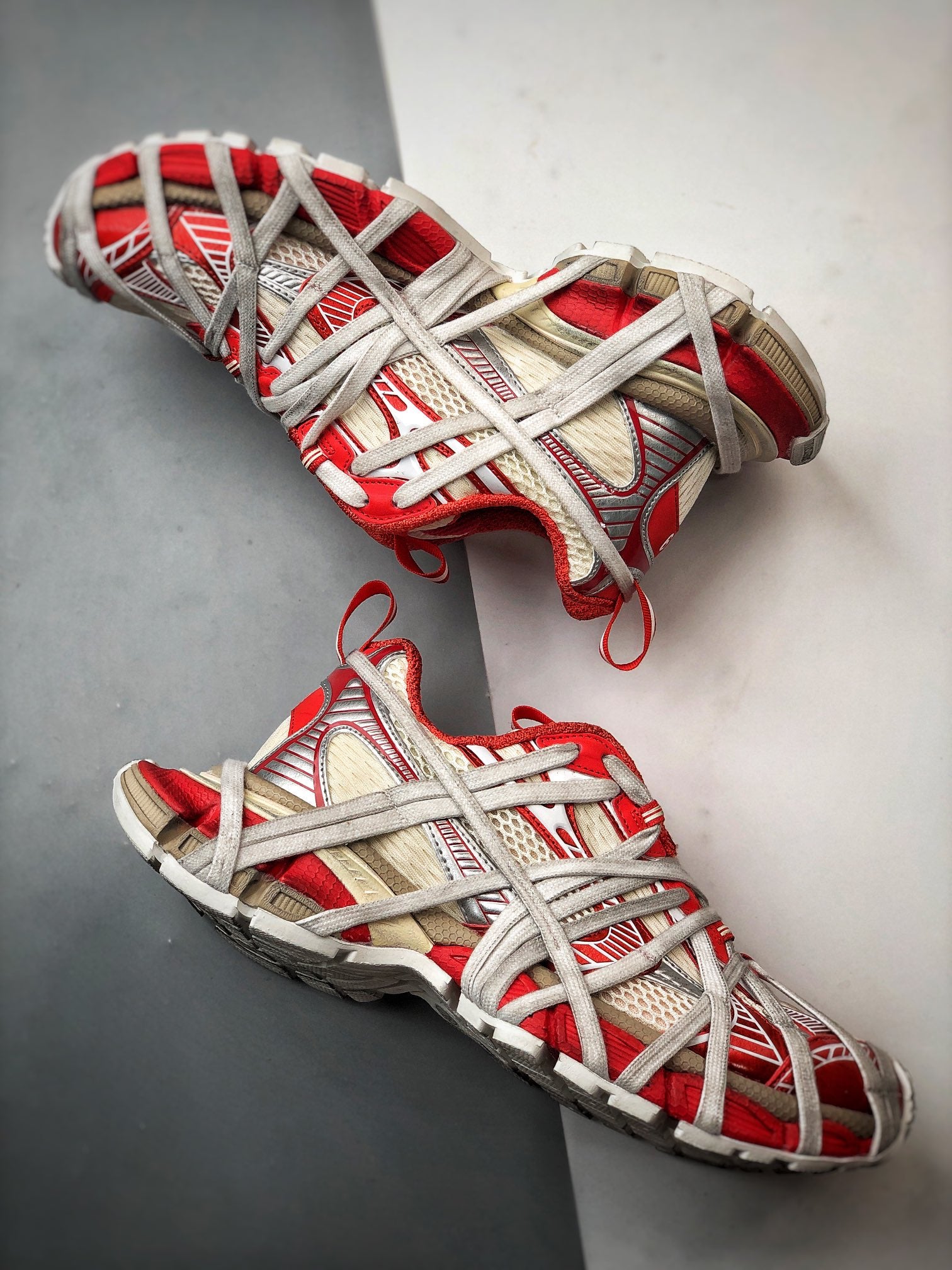 BALENCIAGA 24SS 3XL Extreme Lace Sneakers *ORANGE Series