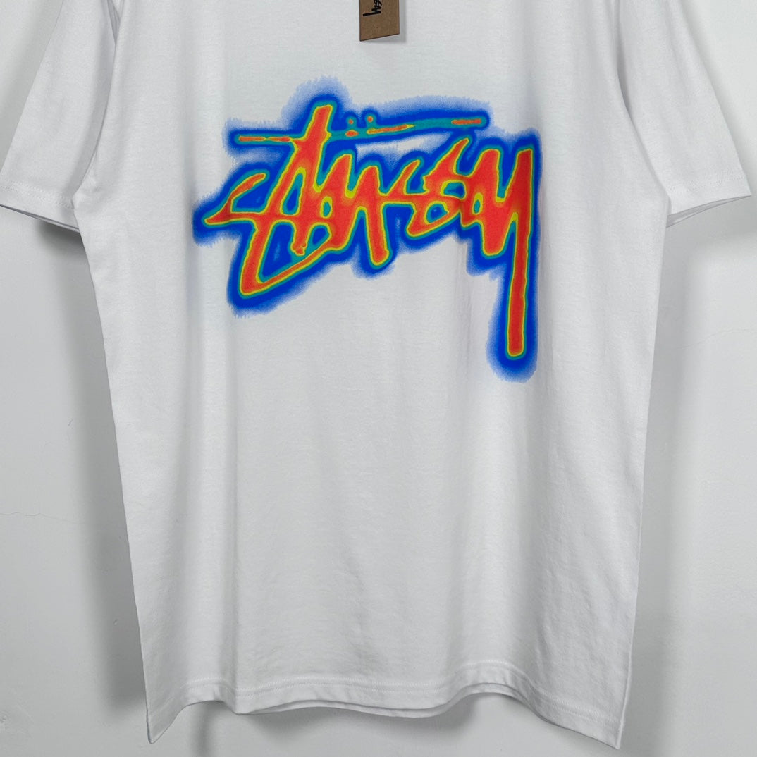 Stussy Thermal Stock Tee White