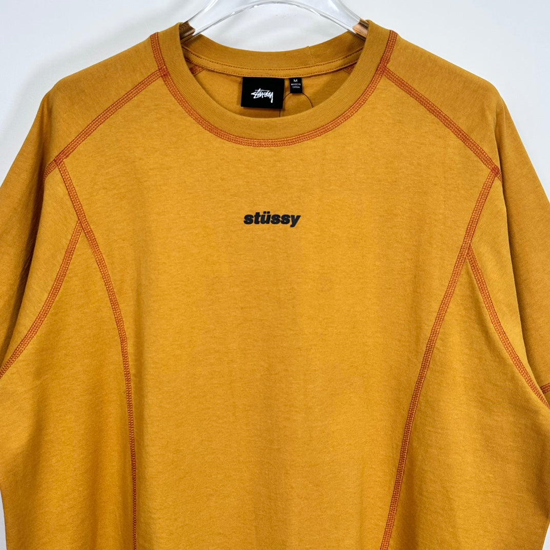 Stüssy Wave Short Sleeve Crew 'yellow'