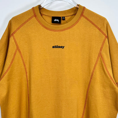 Stüssy Wave Short Sleeve Crew 'yellow'