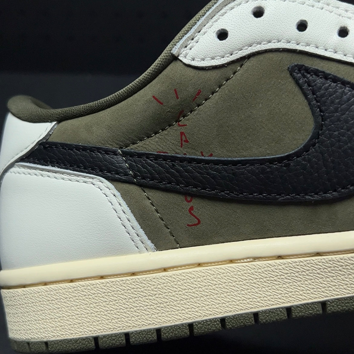 【LJR】Travis Scott × Nike Air Jordan 1 Low OG SP "Olive"LJR