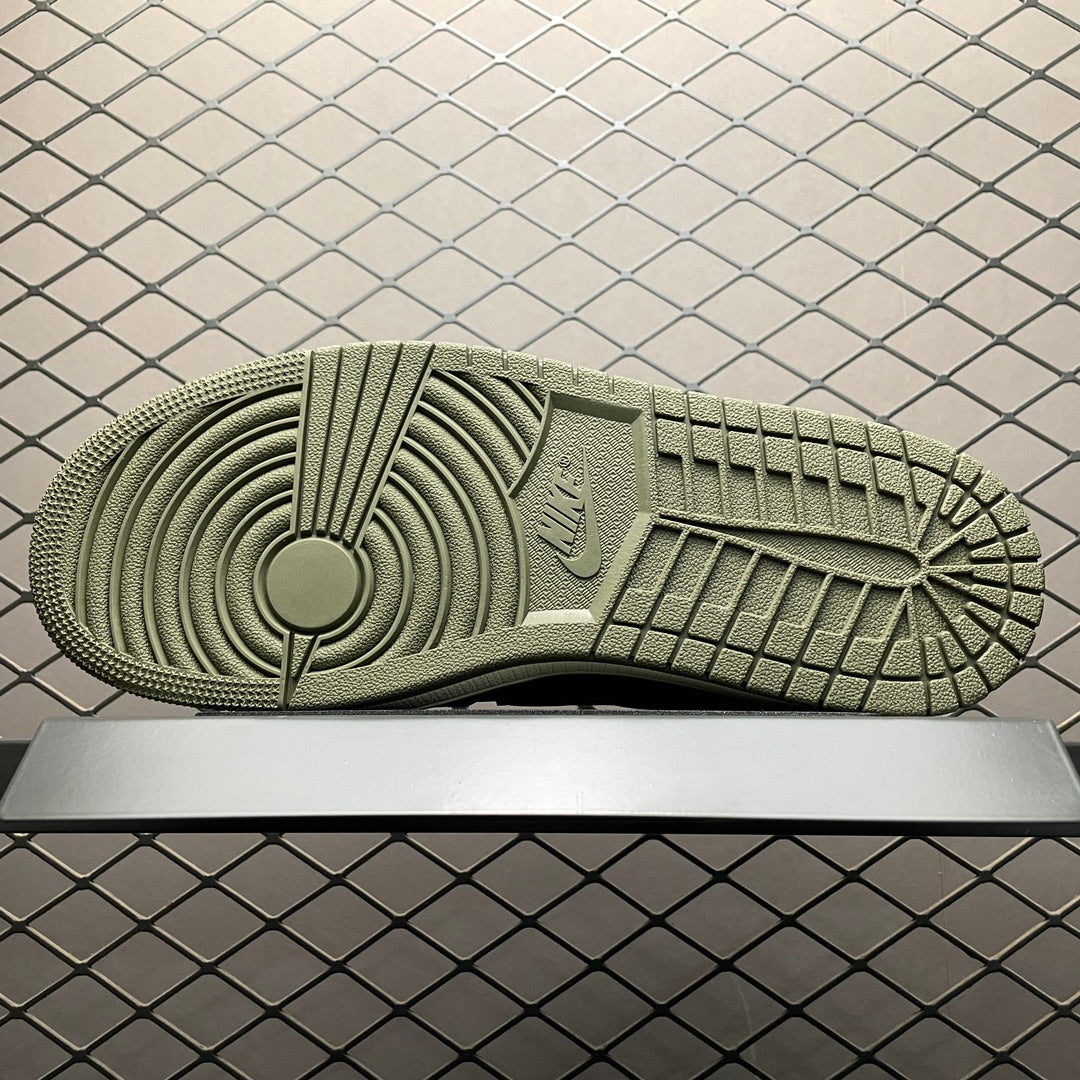 Travis Scott × Nike Air Jordan 1 Low "Black/Olive"