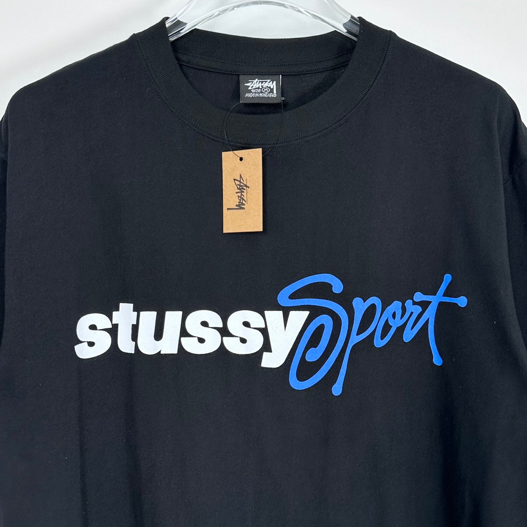 Stussy Sport Script Tee - BLACK  スポーツ スクリプト T シャツ-BLACK
