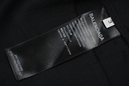 Balenciaga PARIS MOON UPSIDE DOWN T-shirt, oversized, heather black