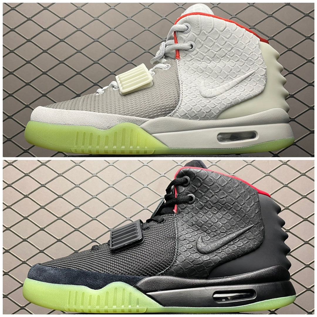 Nike Air Yeezy 2 red october basketball shoes "grey"