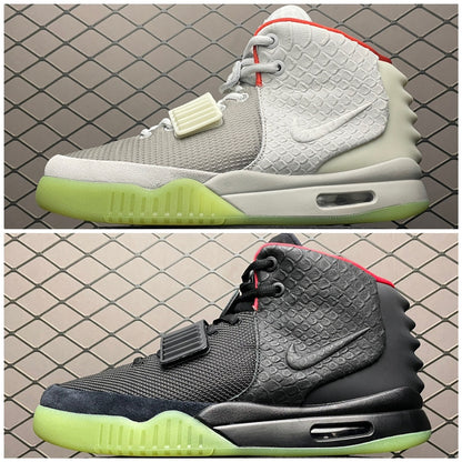 Nike Air Yeezy 2 red october basketball shoes "grey"