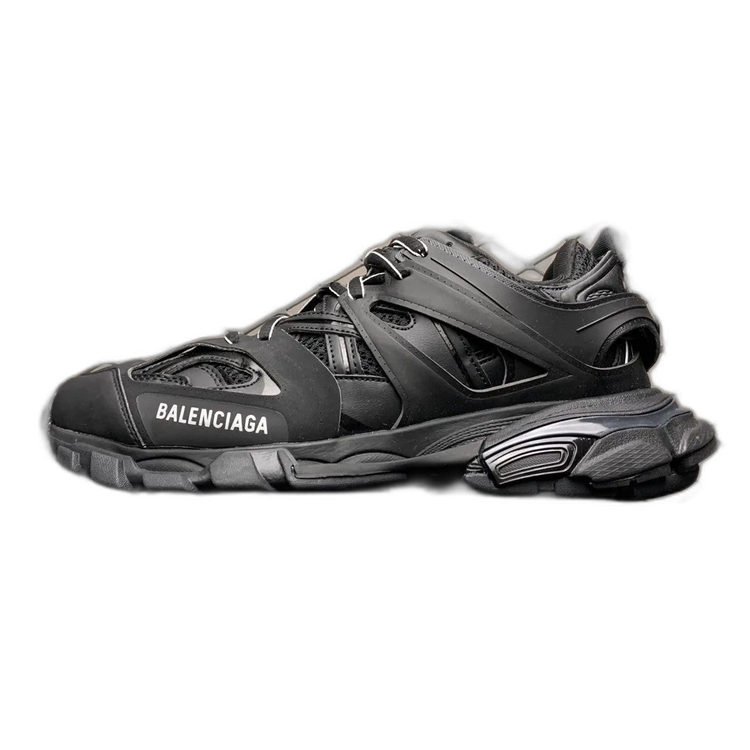 Balenciaga Track 1.0 Distressed Dad Shoes "Black"