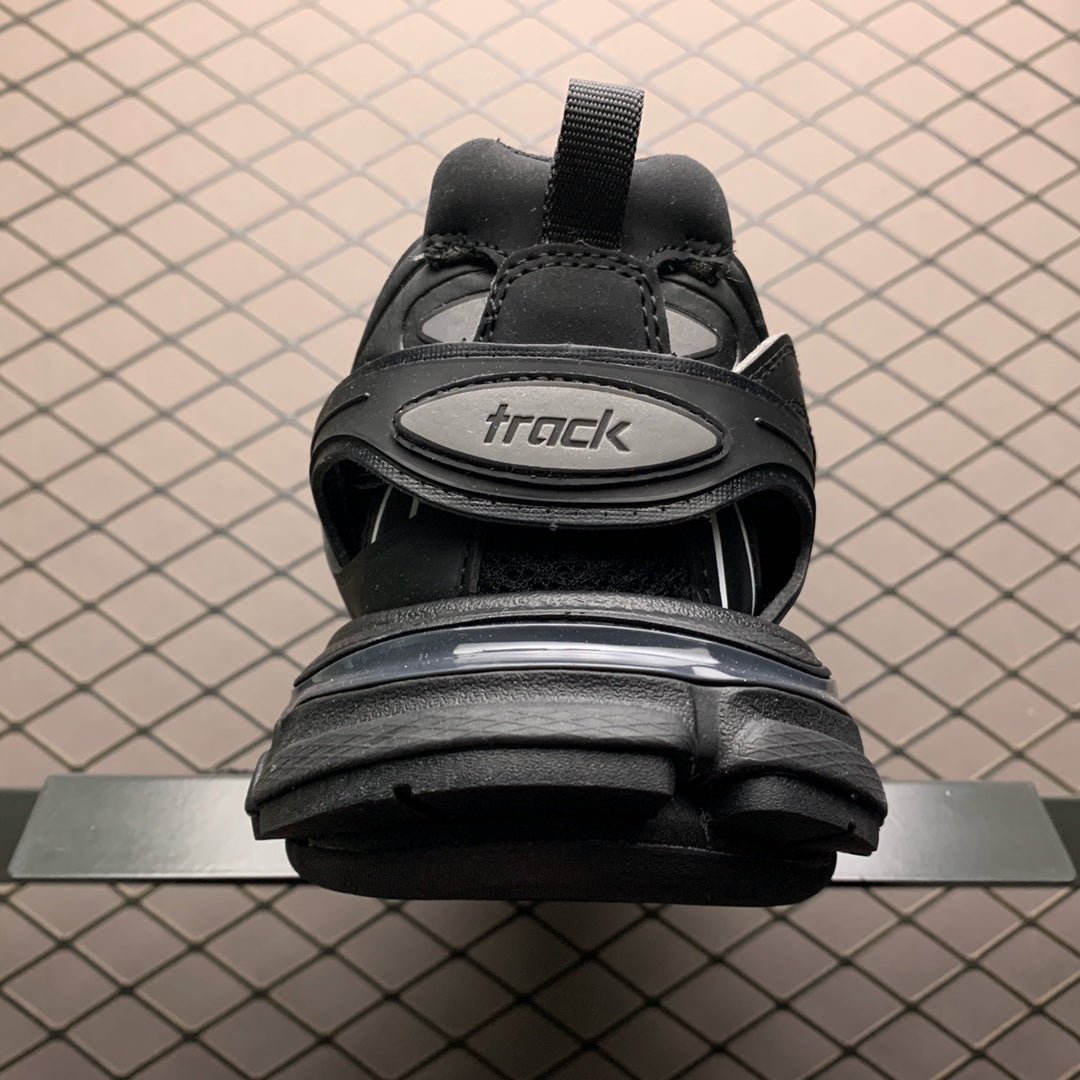 Balenciaga Track 1.0 Distressed Dad Shoes "Black"