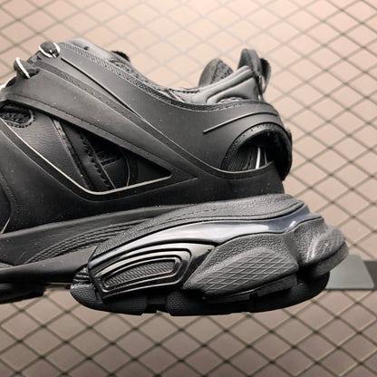 Balenciaga Track 1.0 Distressed Dad Shoes "Black"