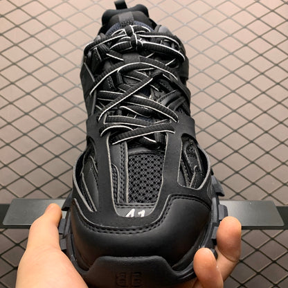 Balenciaga Track 1.0 Distressed Dad Shoes "Black"