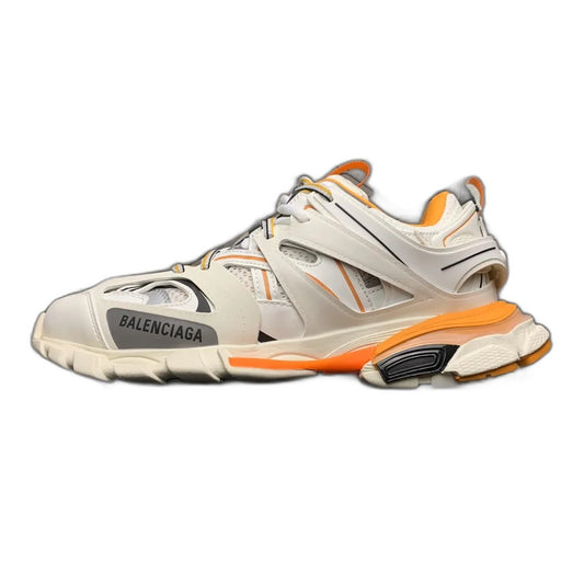 Balenciaga Track 1.0 Distressed Dad Shoes "White Orange"