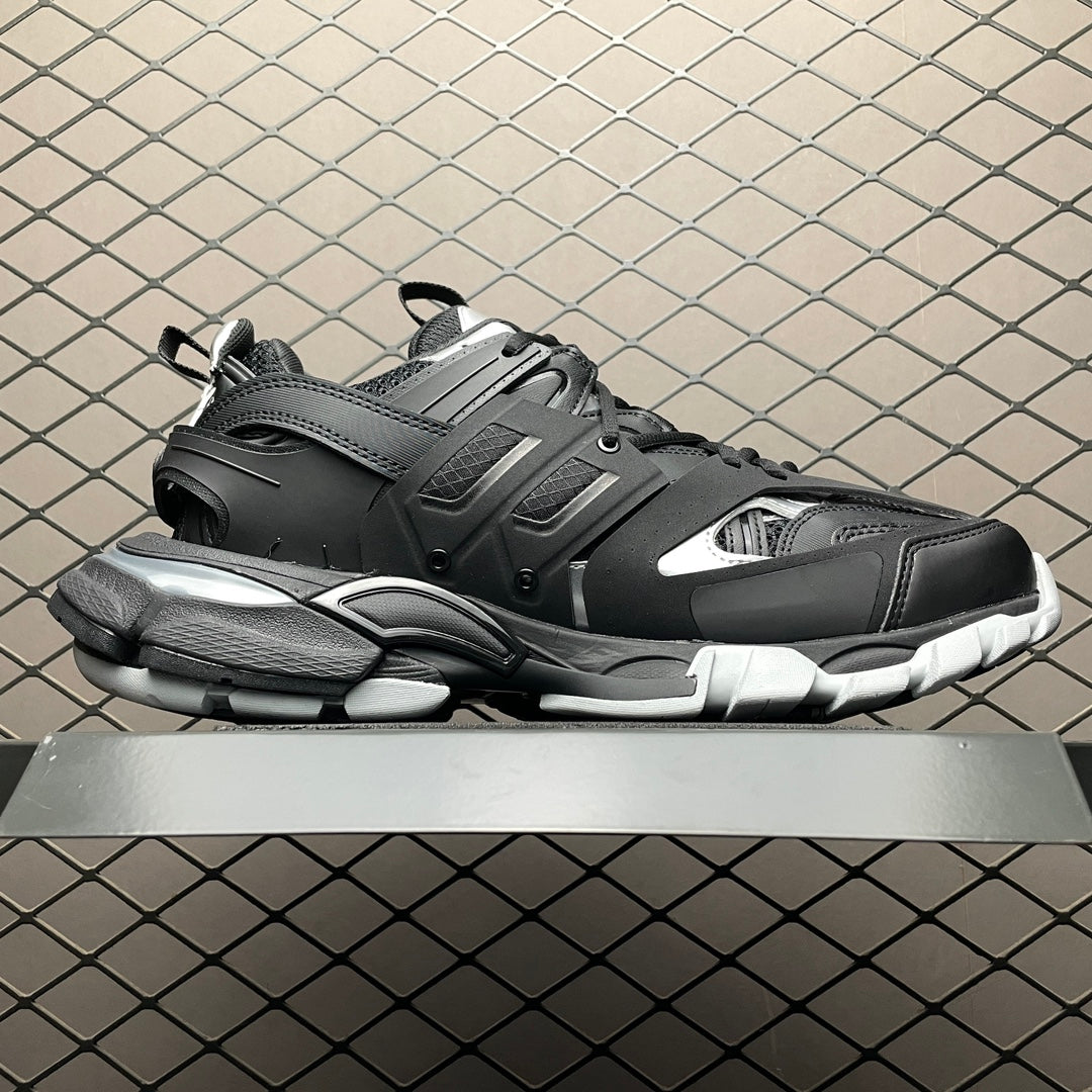 Balenciaga Track 1.0 Dad Shoes “Black Silver”