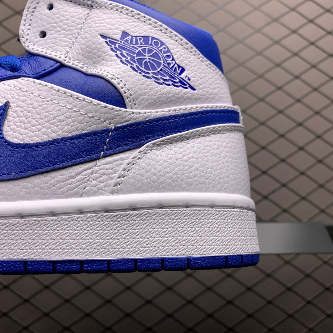Jordan AirJordan 1 Mid Hyper Royal basketball shoes