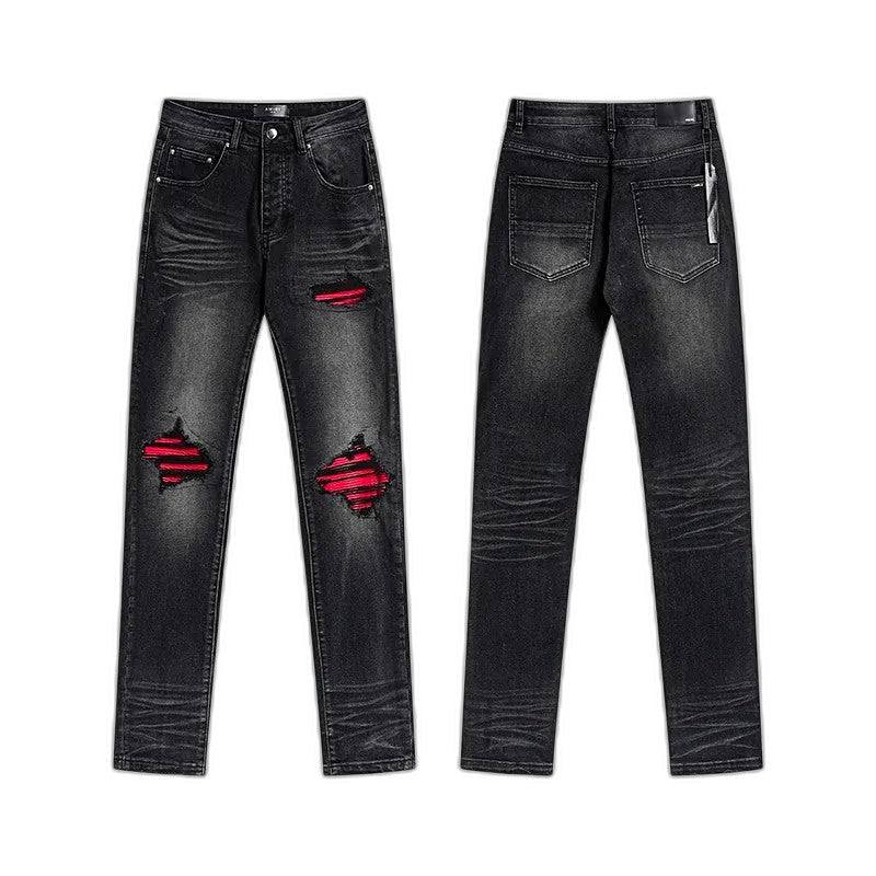 Amiri MX1 Ultrasuede Jean 'Vintage Black'