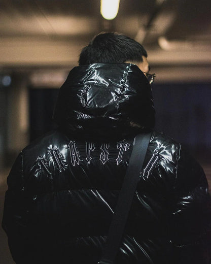 TRAPSTAR ダウンジャケット　Shiny Black 艶あり
