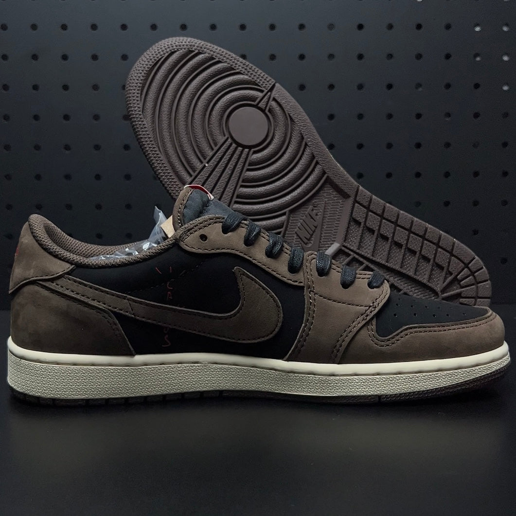 【LJR】Travis Scott × Nike Air Jordan 1 Low OG SP-T "Black/Dark Mocha"LJR