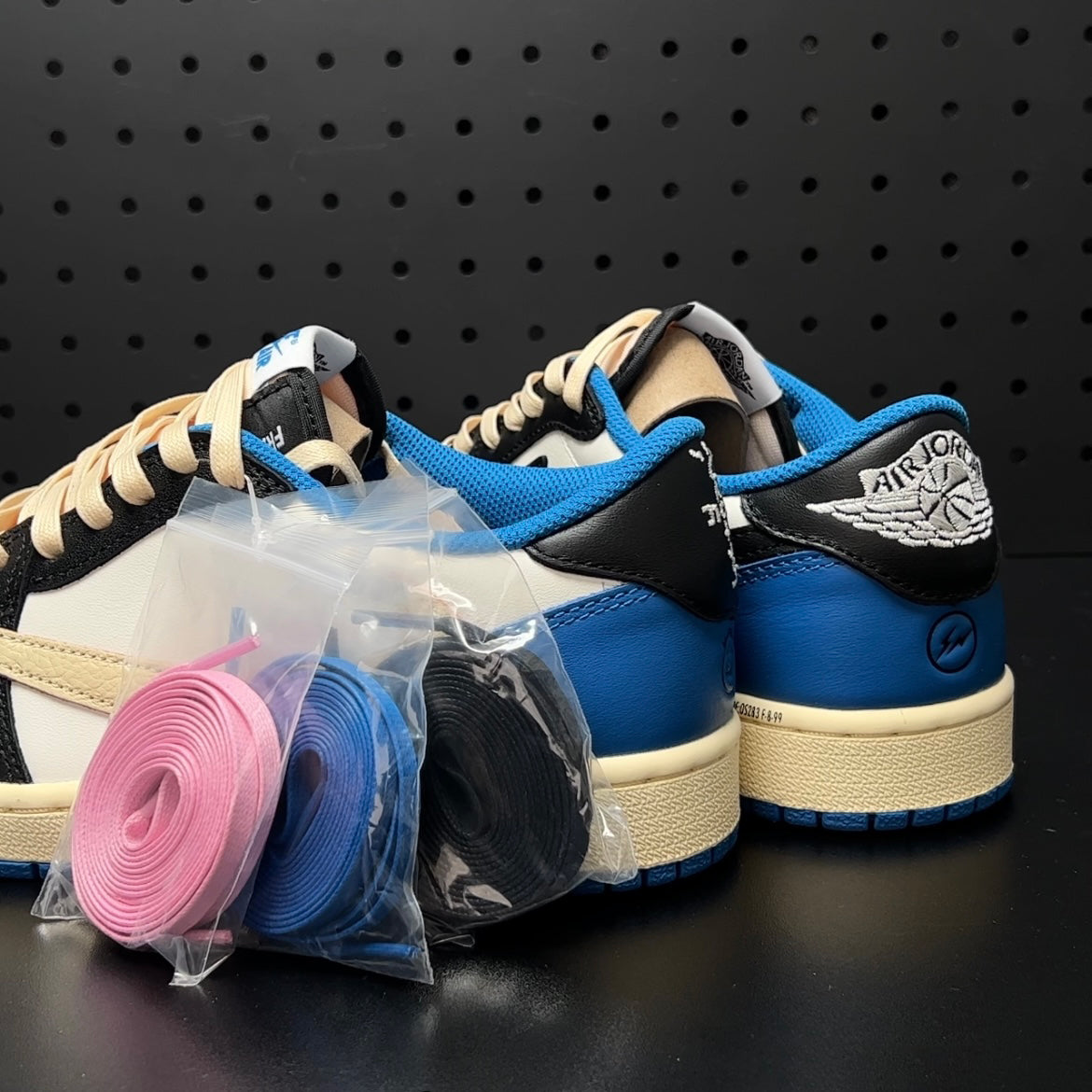 【LJR】Travis Scott × Fragment × Nike Air Jordan 1 Low OG SP "Military Blue"LJR