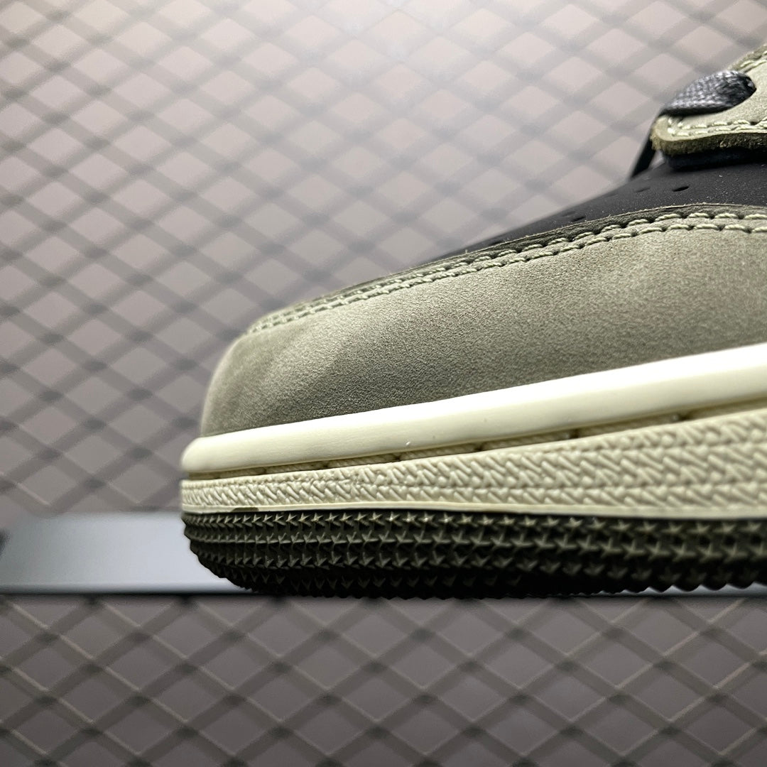 Travis Scott × Nike Air Jordan 1 Low "Black/Olive"