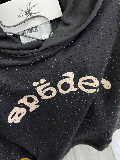 Sp5der パーカー　ラインストーン