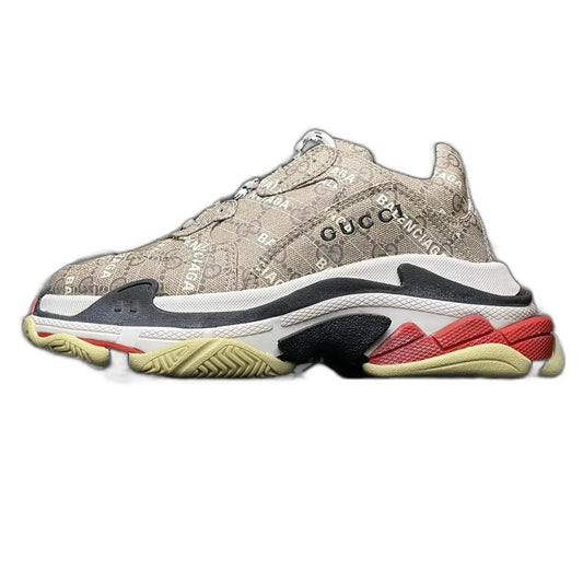 GUCCI × Balenciaga The Hacker Project Triple S "Beige"