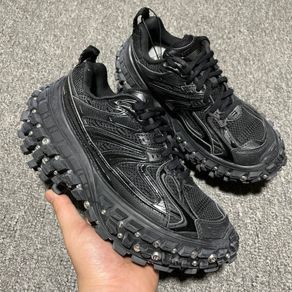 BALENCIAGA Bouncer (Defender) Screw Sneaker With Piercings"Black"
