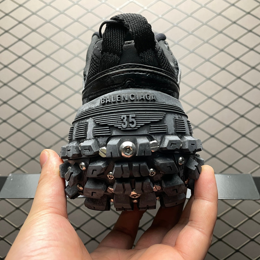 BALENCIAGA Bouncer (Defender) Screw Sneaker With Piercings"Black"