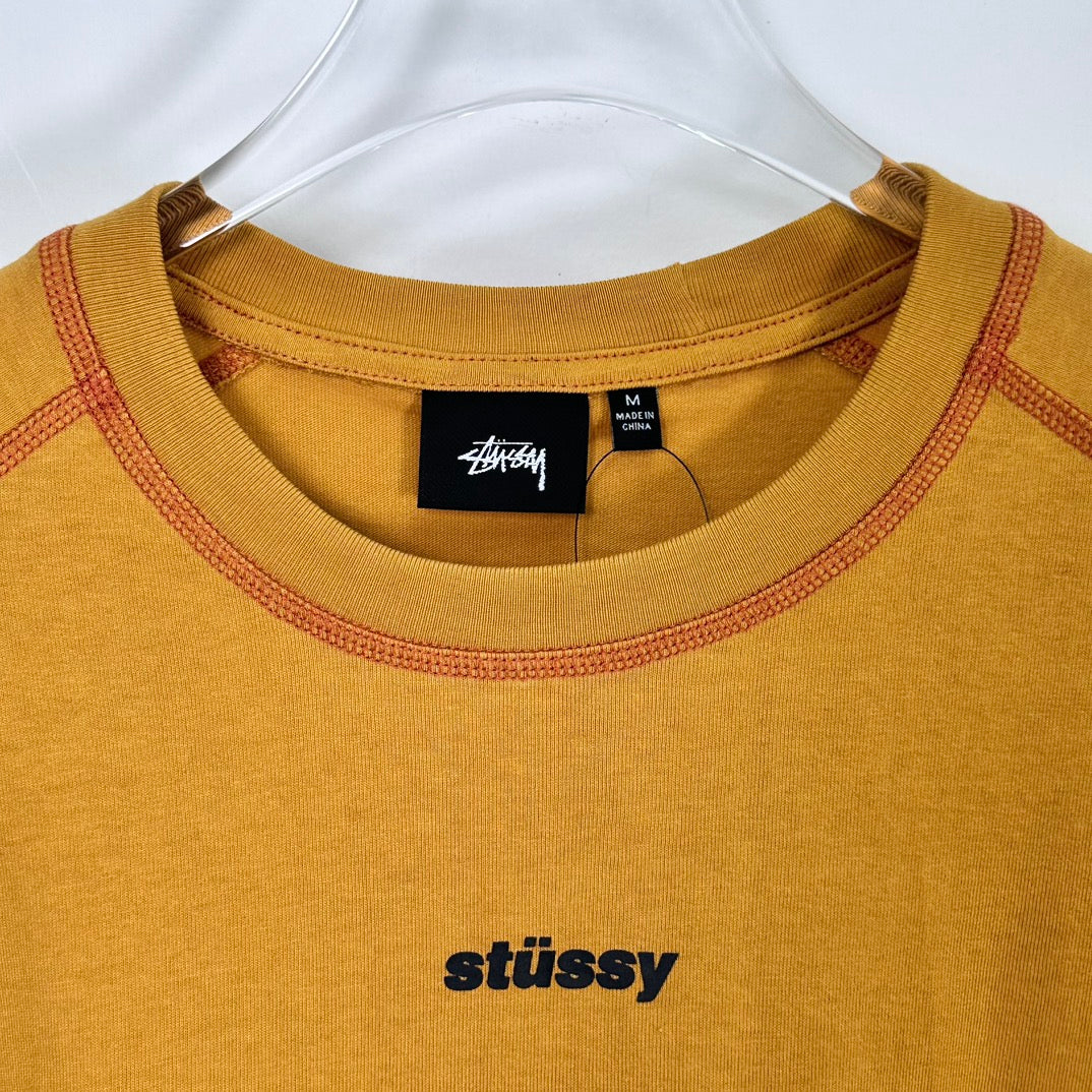 Stüssy Wave Short Sleeve Crew 'yellow'