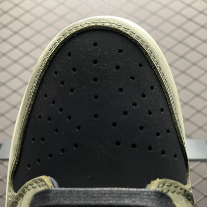Travis Scott × Nike Air Jordan 1 Low "Black/Olive"