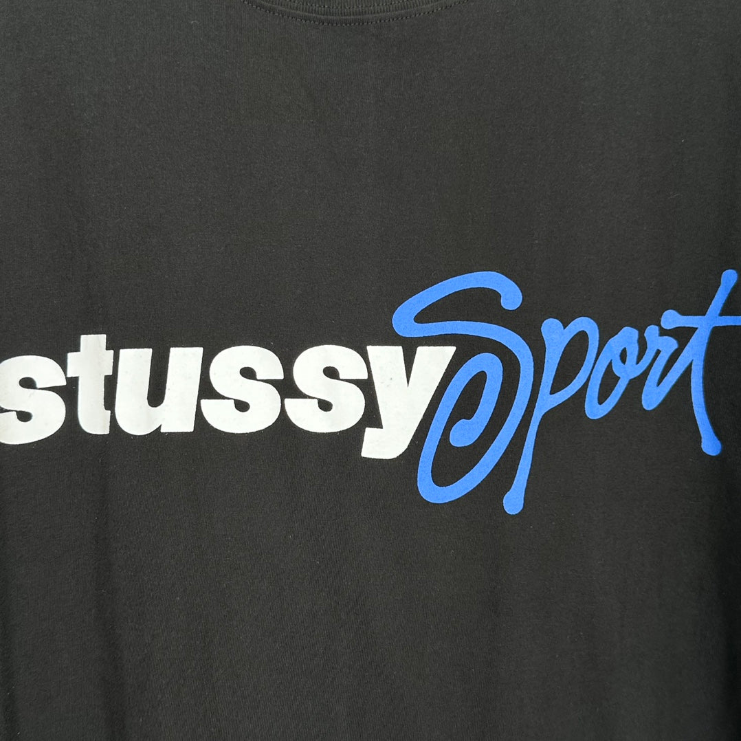 Stussy Sport Script Tee - BLACK  スポーツ スクリプト T シャツ-BLACK