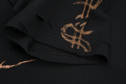 Balenciaga PARIS MOON UPSIDE DOWN T-shirt, oversized, heather black