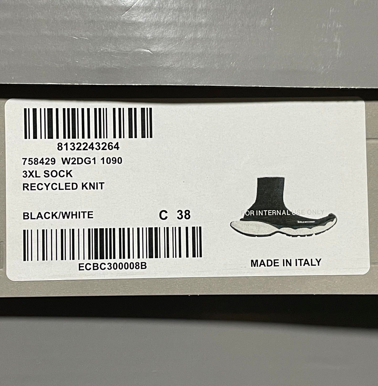 Balenciaga 3XL SOCK high-top casual shoes