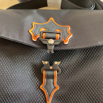 BLACK/ORANGE IRONGATE T CROSS-BODY BAG
