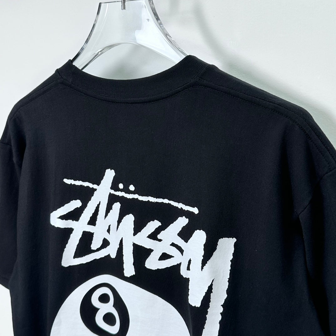 Stussy 8 Ball Pigment Dyed T-Shirt 'Black'