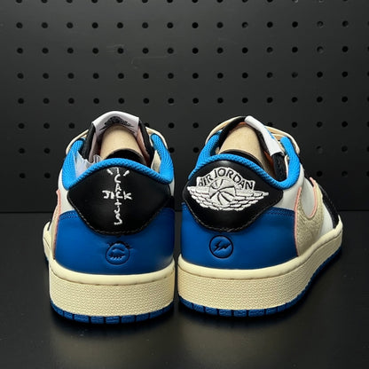 【LJR】Travis Scott × Fragment × Nike Air Jordan 1 Low OG SP "Military Blue"LJR