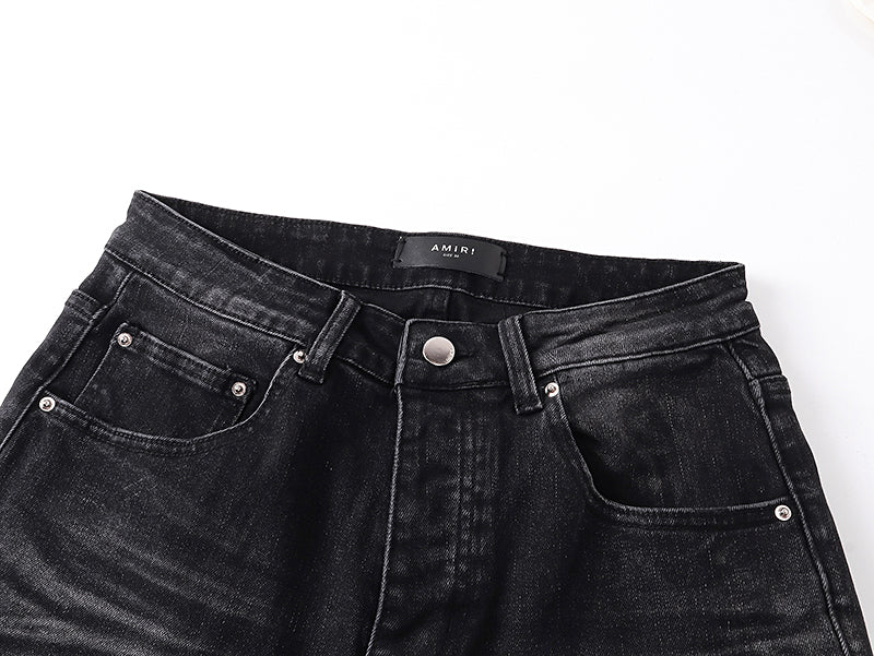 Amiri MX1 Ultrasuede Jean 'Vintage Black'
