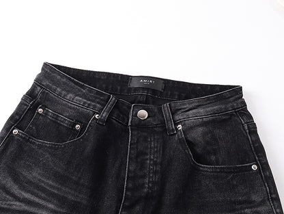 Amiri MX1 Ultrasuede Jean 'Vintage Black'