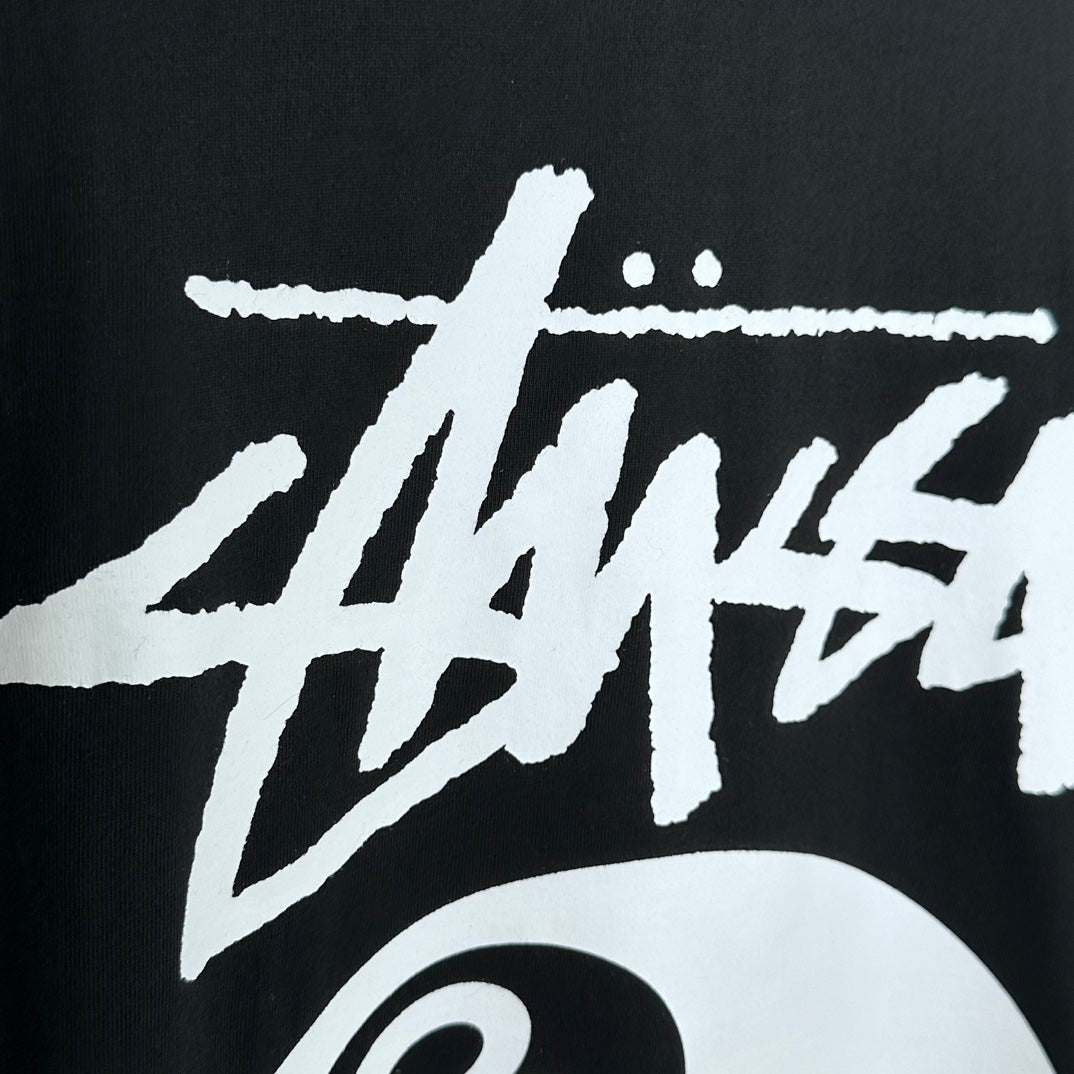 Stussy 8 Ball Pigment Dyed T-Shirt 'Black'