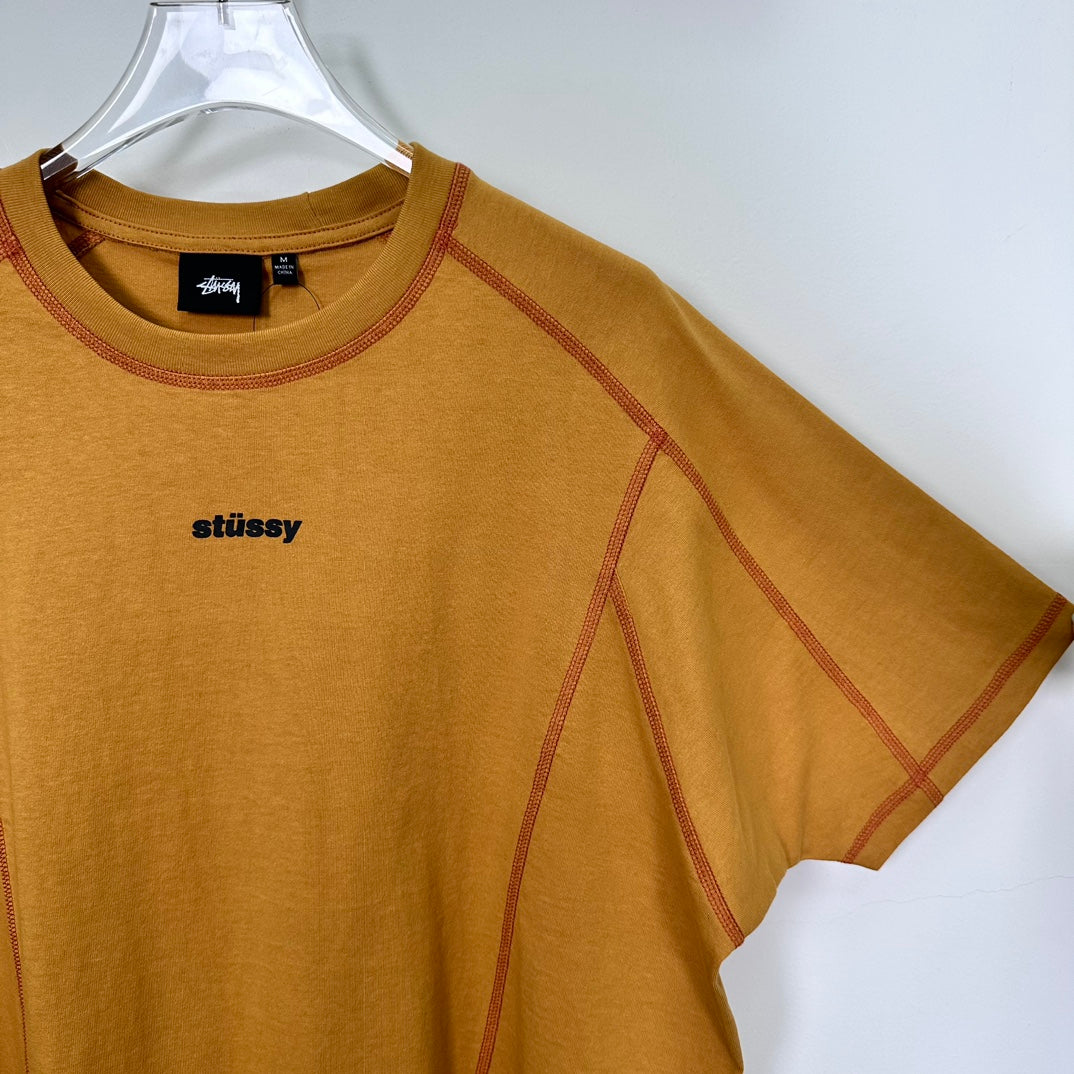 Stüssy Wave Short Sleeve Crew 'yellow'