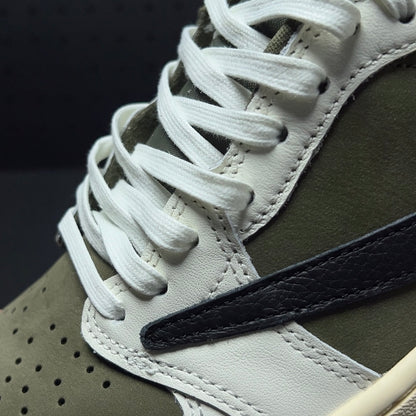 【LJR】Travis Scott × Nike Air Jordan 1 Low OG SP "Olive"LJR