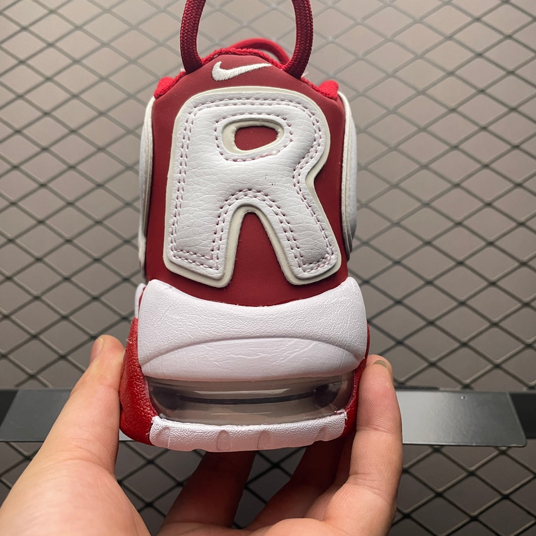 シュプリーム バスケットボールシューズ/Supreme × Nike Air More Uptempo "White/Red"
