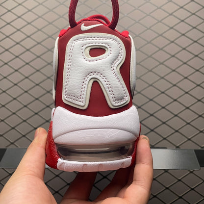 シュプリーム バスケットボールシューズ/Supreme × Nike Air More Uptempo "White/Red"
