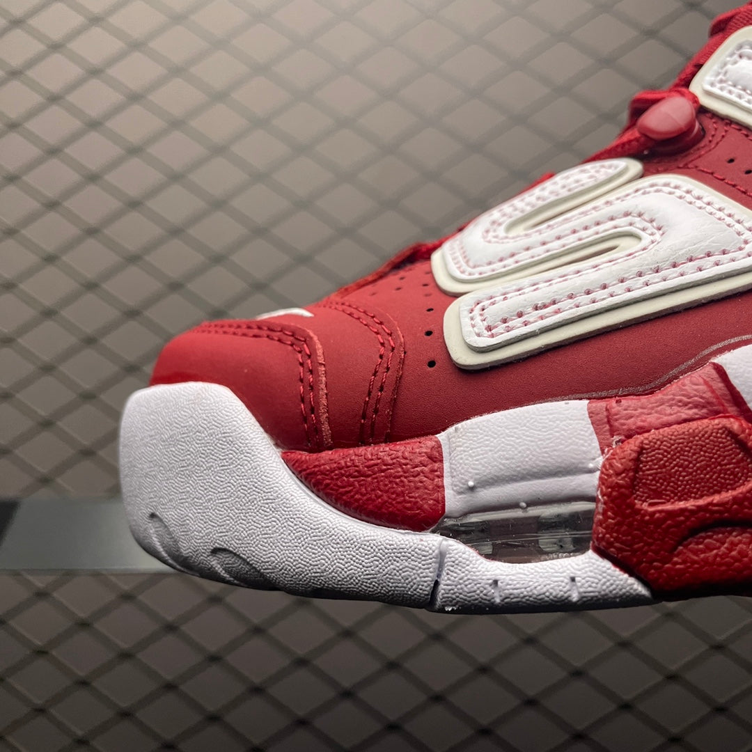 シュプリーム バスケットボールシューズ/Supreme × Nike Air More Uptempo "White/Red"