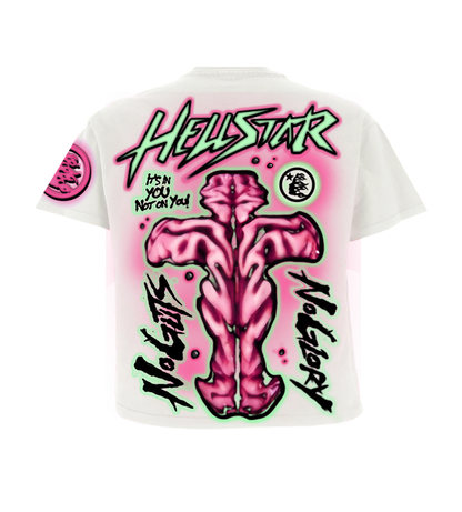 HELLST@R STUDIOS NO GUTS NO GLORY CREAM Tシャツ