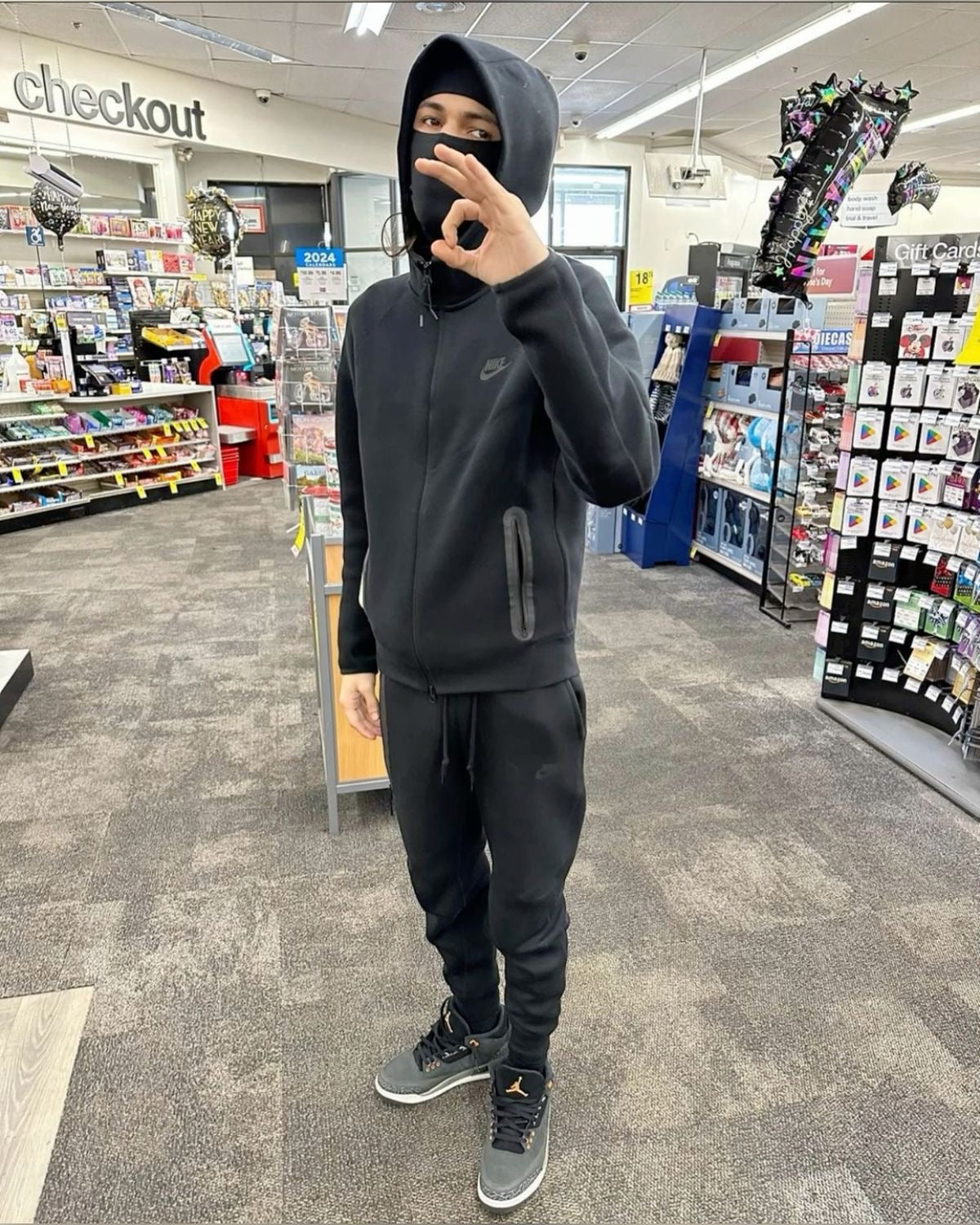 Tech fleece Black パーカー