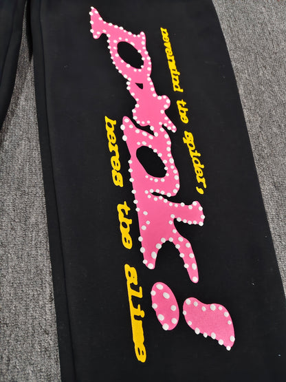 Sp5der BLACK スウェットパンツ
